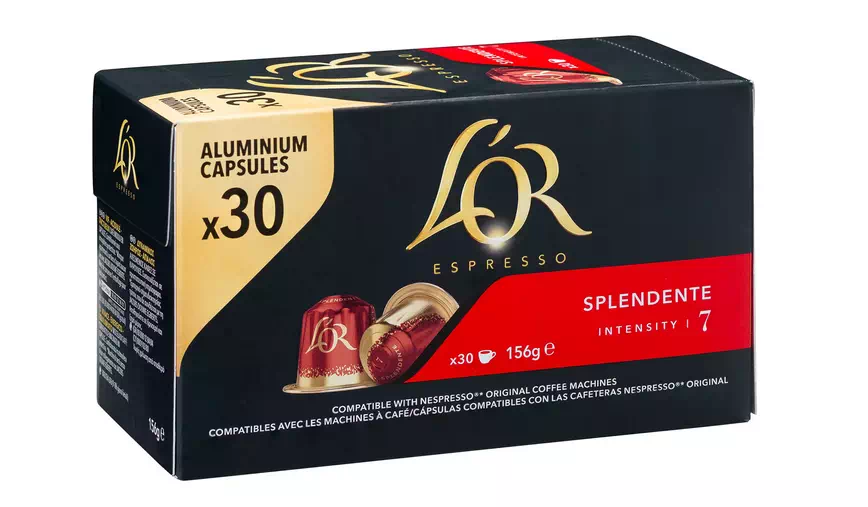 CAPSULES DE CAFÉ L’OR ESPRESSO SPLENDENTE - BOÎTE DE 30
