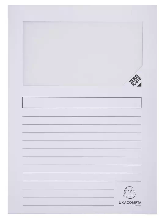 Chemises coin papier avec fenêtre Forever Exacompta - Paquet de 100