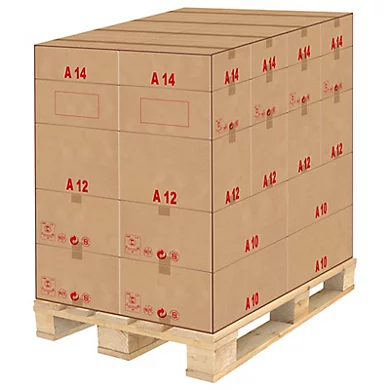 Caisse carton palette A - Norme ECT
