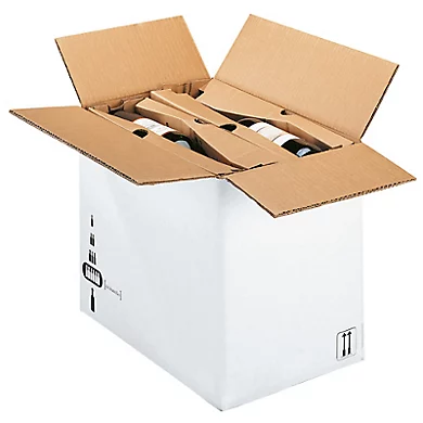 Caisse carton pour bouteilles