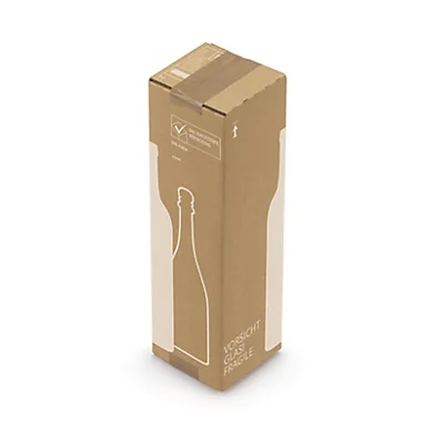 Caisse carton renforcée pour bouteilles