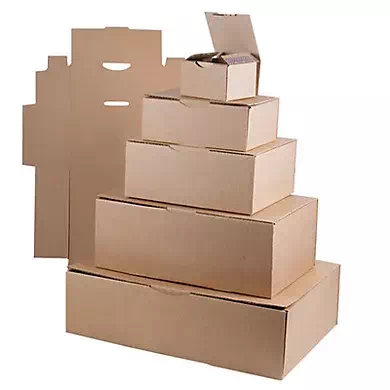 Boîte postale carton brun