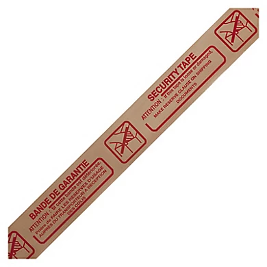 Ruban polyester recyclé Brun Impr. rouge