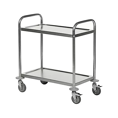 Chariot inox 2 plateaux 710 X400 X 805mm