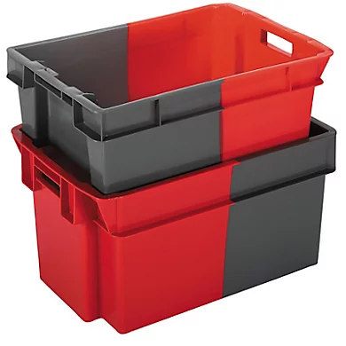 Bac plastique gerbable et emboîtable