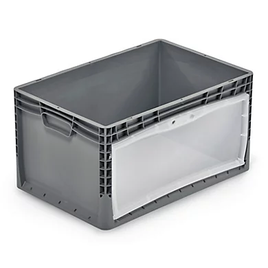 Bac plastique translucide GRAND CÔTÉ 66L