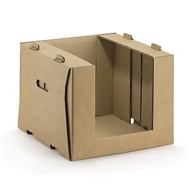 Bac gerbable carton demi-ouverture