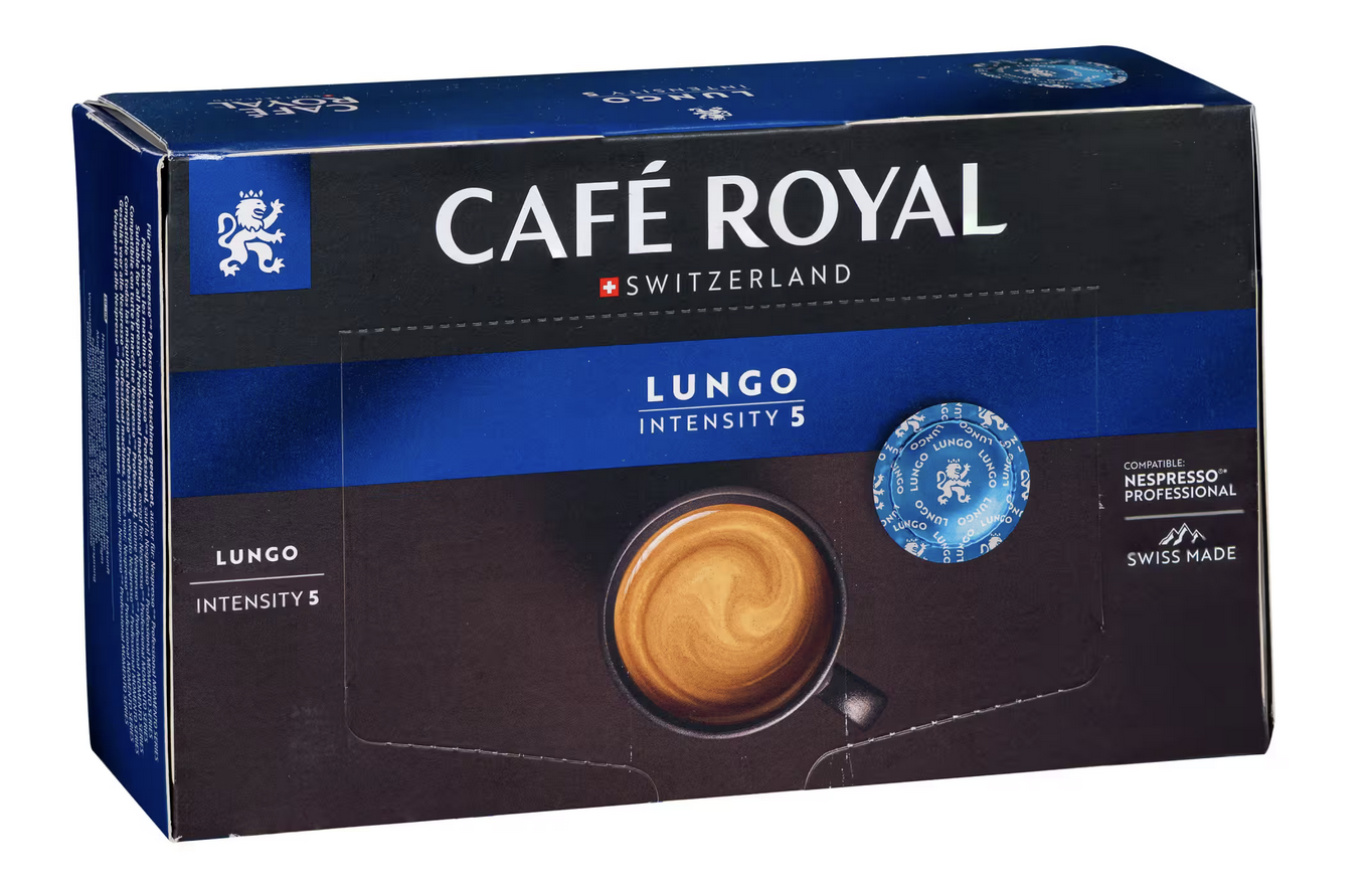 Capsule de café Café Royal Professionnel Lungo - Boîte de 50 - Compatible Nespresso Professionnel