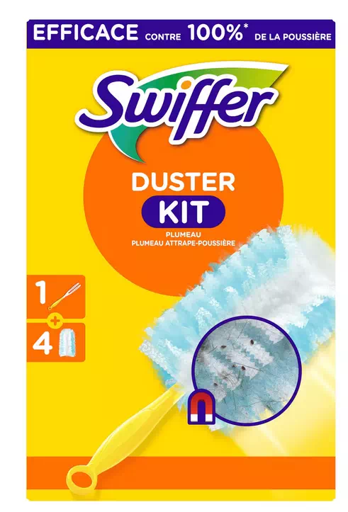 Kit de démarrage plumeau Swiffer Duster, manche + 4 recharges