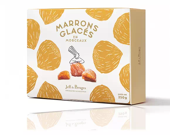 Les marrons glacés en morceaux 250g net