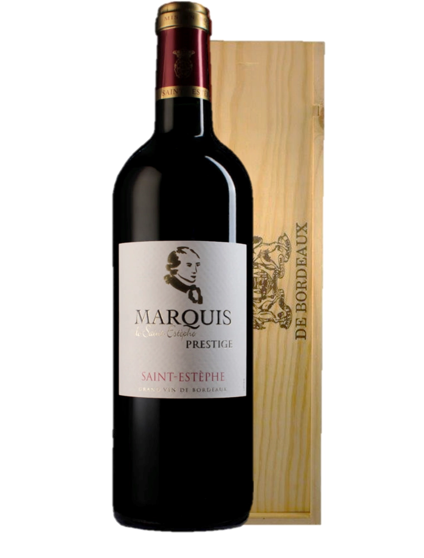 Caisse Bois MAGNUM SAINT-ESTÈPHE Marquis de Prestige 2016