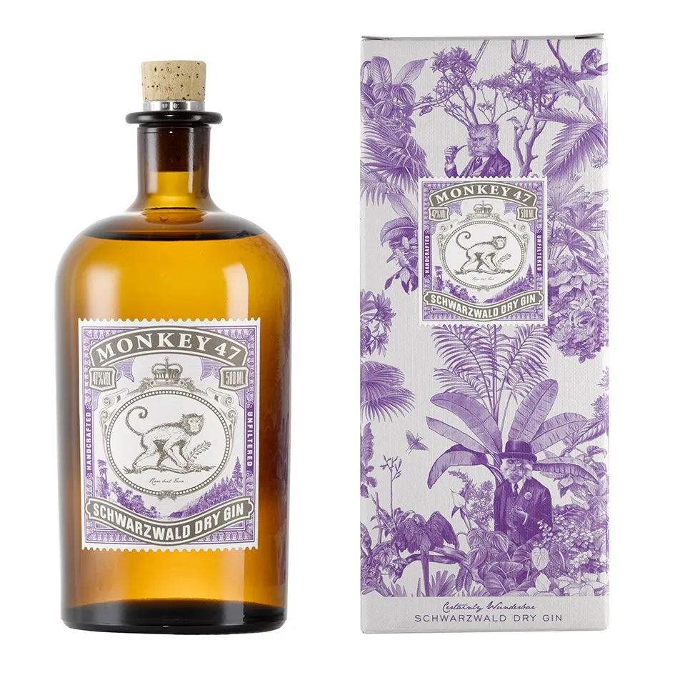 Dry Gin Monkey 47% 50cl - Etui