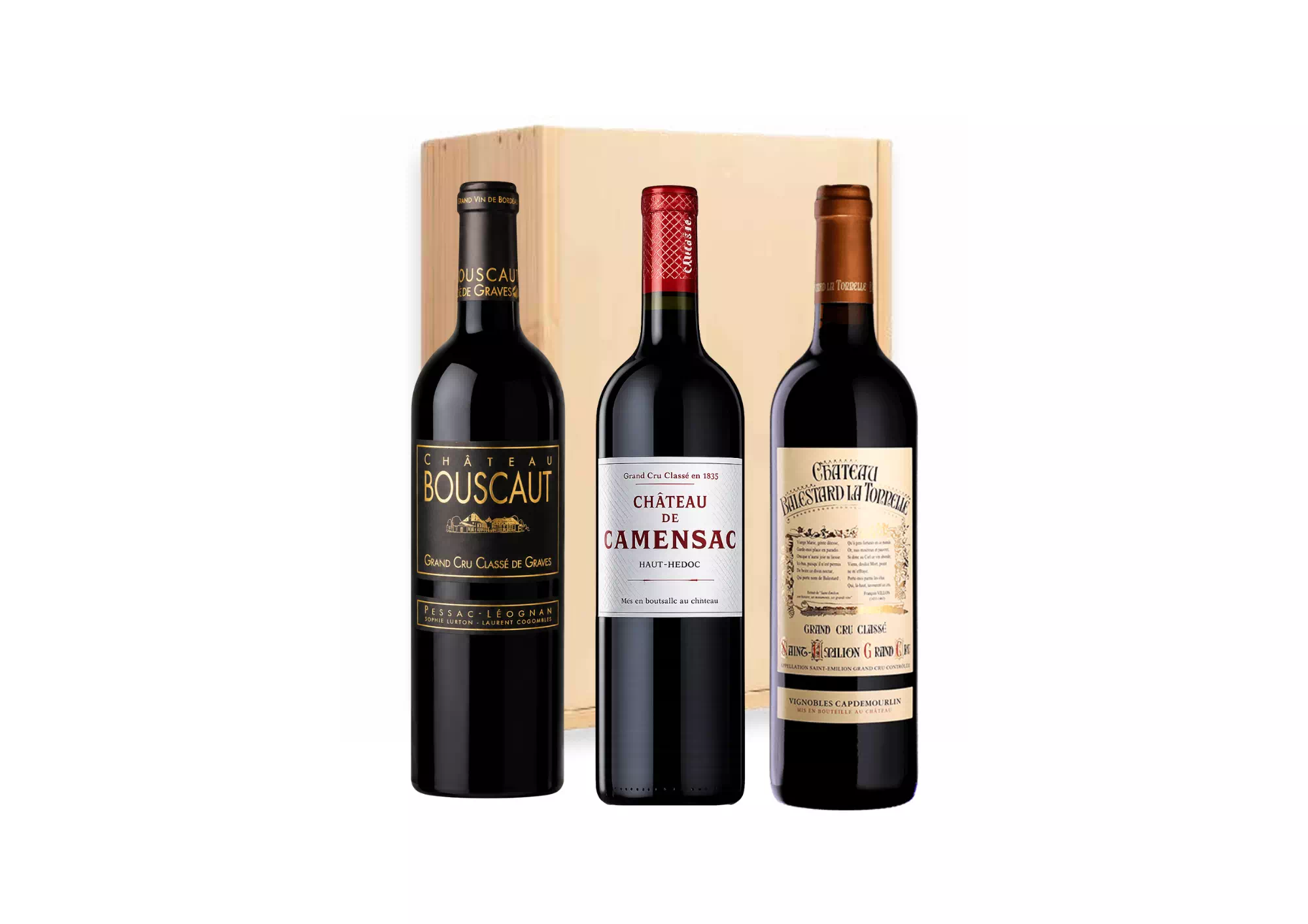 3 GRANDS CRUS CLASSES de Bordeaux