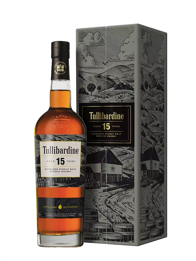 Single Malt Scotch Whisky Highland Tullibarine 15 ans - Etui