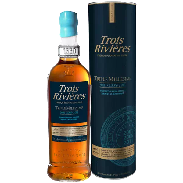 Trois Rivières Triple Millésime (2001, 2005, 2011) 42% 70cl - Etui