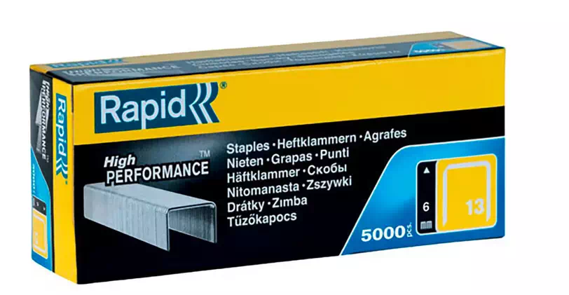 Agrafe Rapid cloueur 13/6 - Boîte de 5000