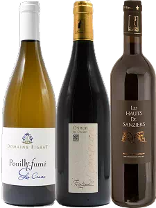 Coffret 3 bouteilles 75 cl (1 blanc + 2 rouges)