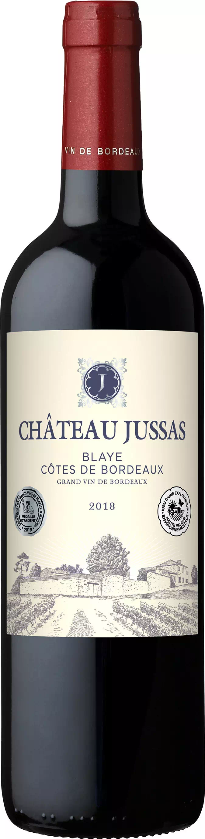 Blaye-Côtes de Bordeaux (rouge) : château Jussas 2022