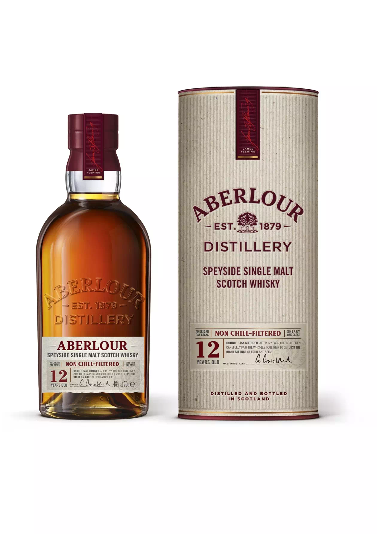 Whisky Single Malt ABERLOUR « Non Chill Filtered » 12 ans 48° 