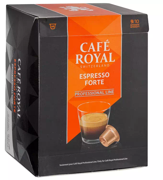 Capsule de café Café Royal Professionel Espresso Forte - Boîte de 48