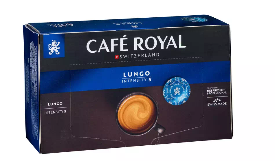 Capsule de café Café Royal Professionnel Lungo - Boîte de 50 - Compatible Nespresso Professionnel