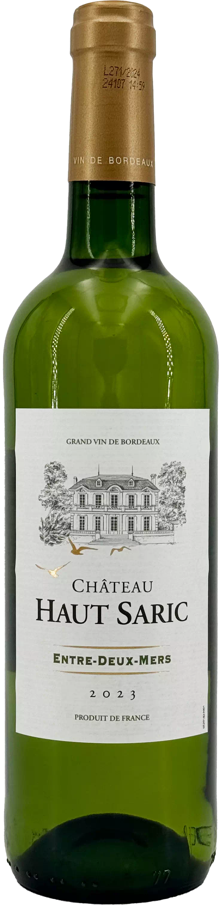 Bordeaux Entre-Deux-Mers (blanc sec) : château Haut Saric 2023