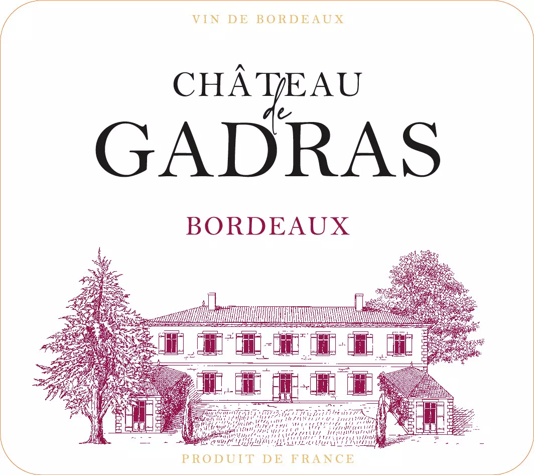 Bordeaux rouge : château de Gadras 2022 (médaille d’or)