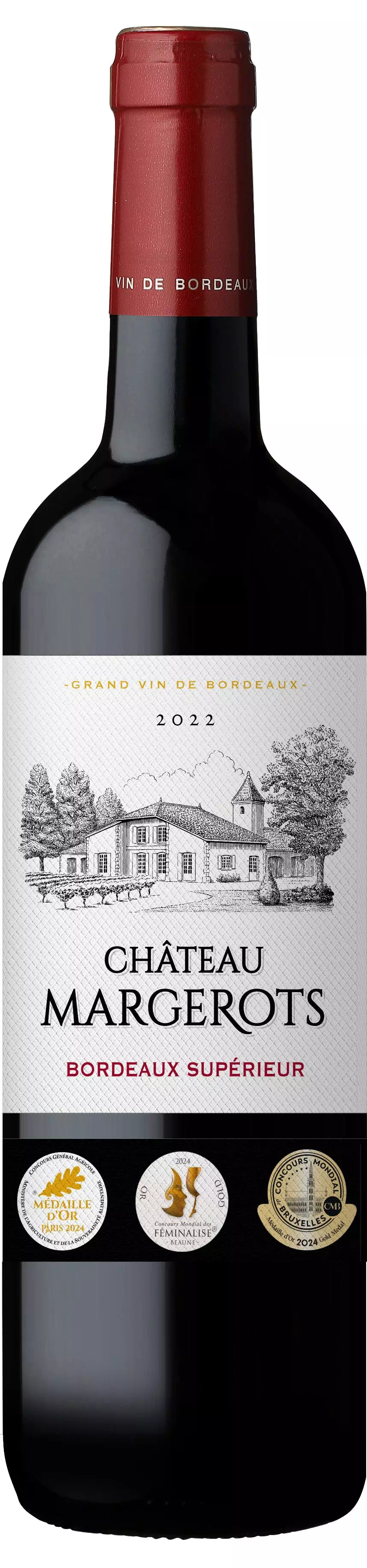 Bordeaux Supérieur : château Margerots 2022 (3 médailles d’or)