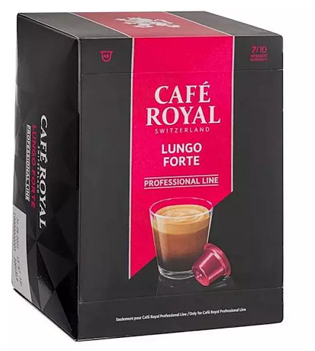 Capsule de café Café Royal Professionel Lungo Forte - Boîte de 48 - Compatible Café Royal Profession