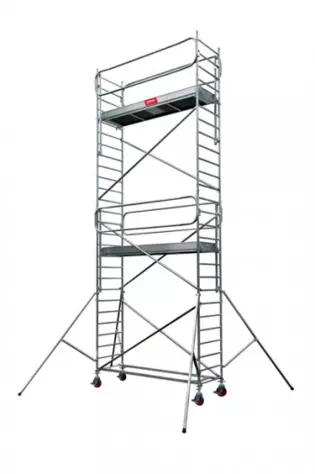 Echafaudage roulant simple largeur largeur : 85 cm - En aluminium