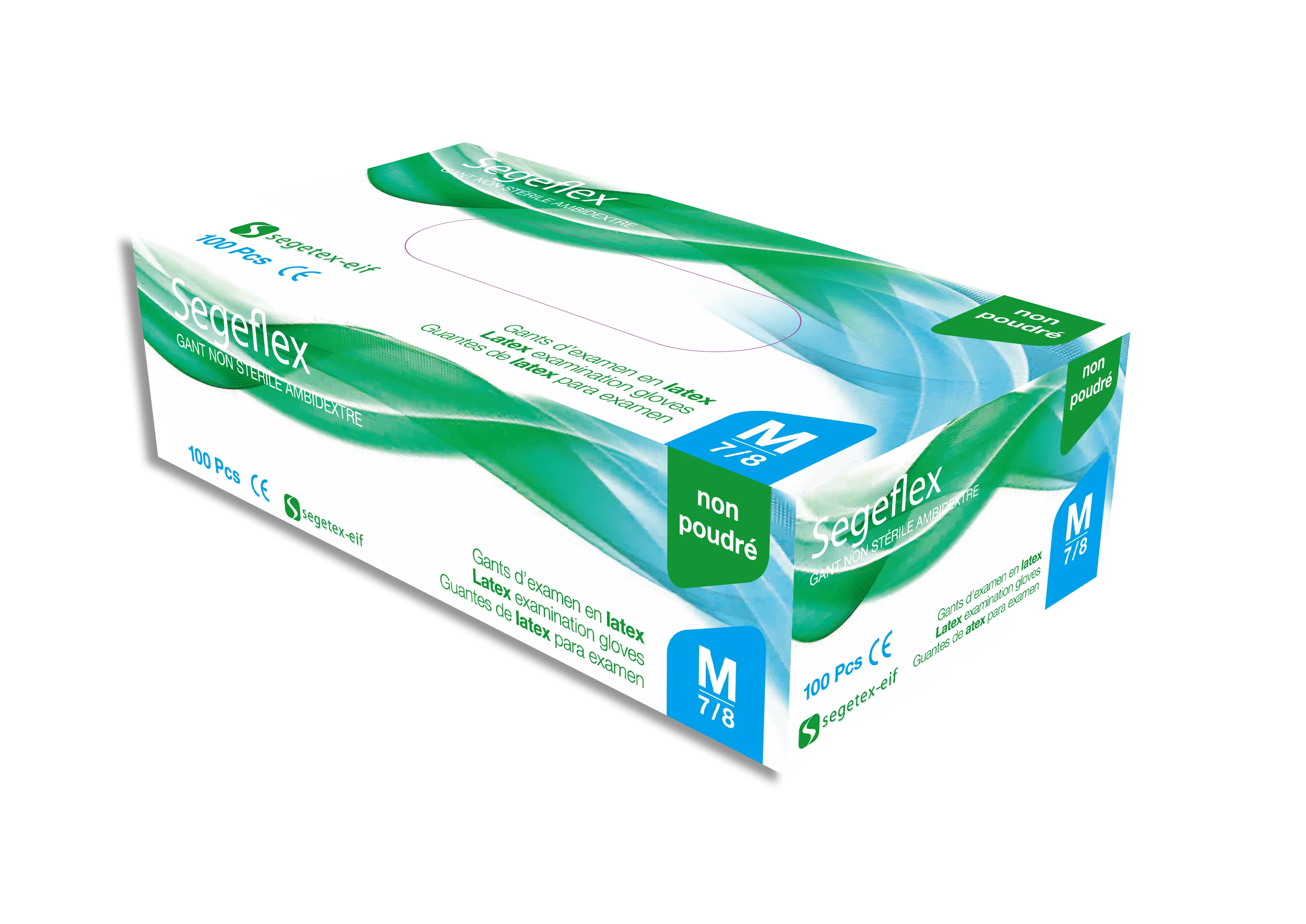 BTE 100 GANTS EXAMINEX NON POUDRE MOYEN