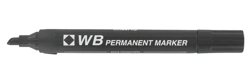 Marqueur permanent budget pointe biseautée 2 mm