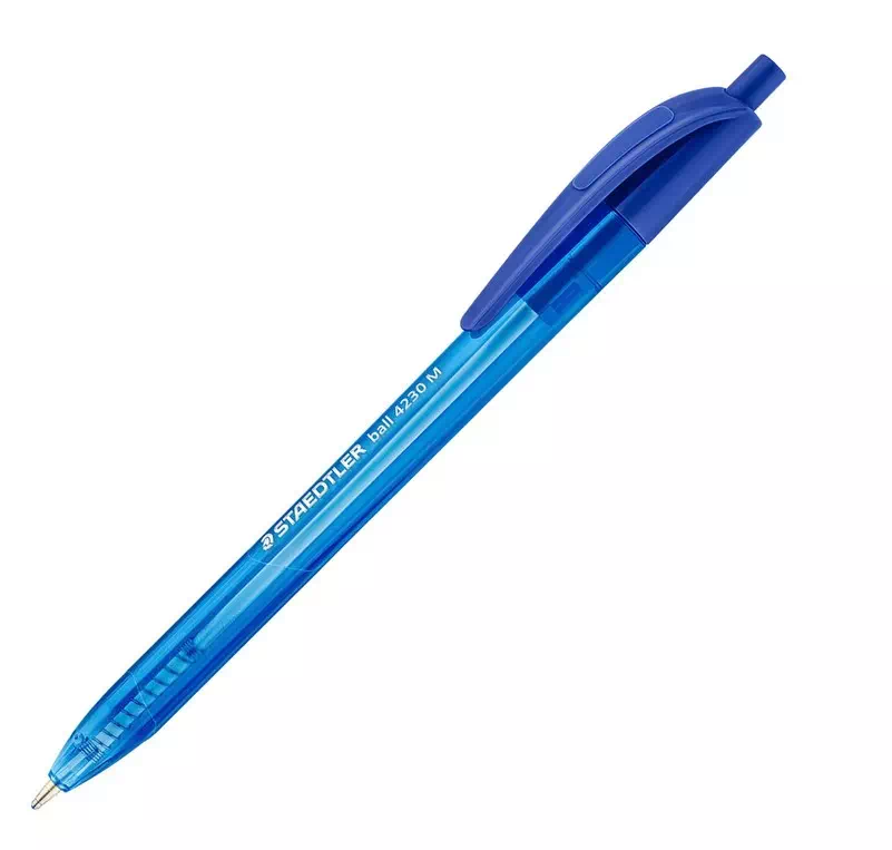 Stylo bille Staedtler 4230M rétractable pointe 1 mm - écriture moyenne