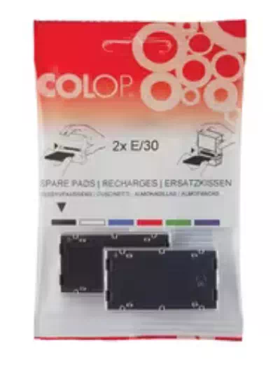 Coussinet encreur de rechange E/50/1, Bleu, 2 pièces