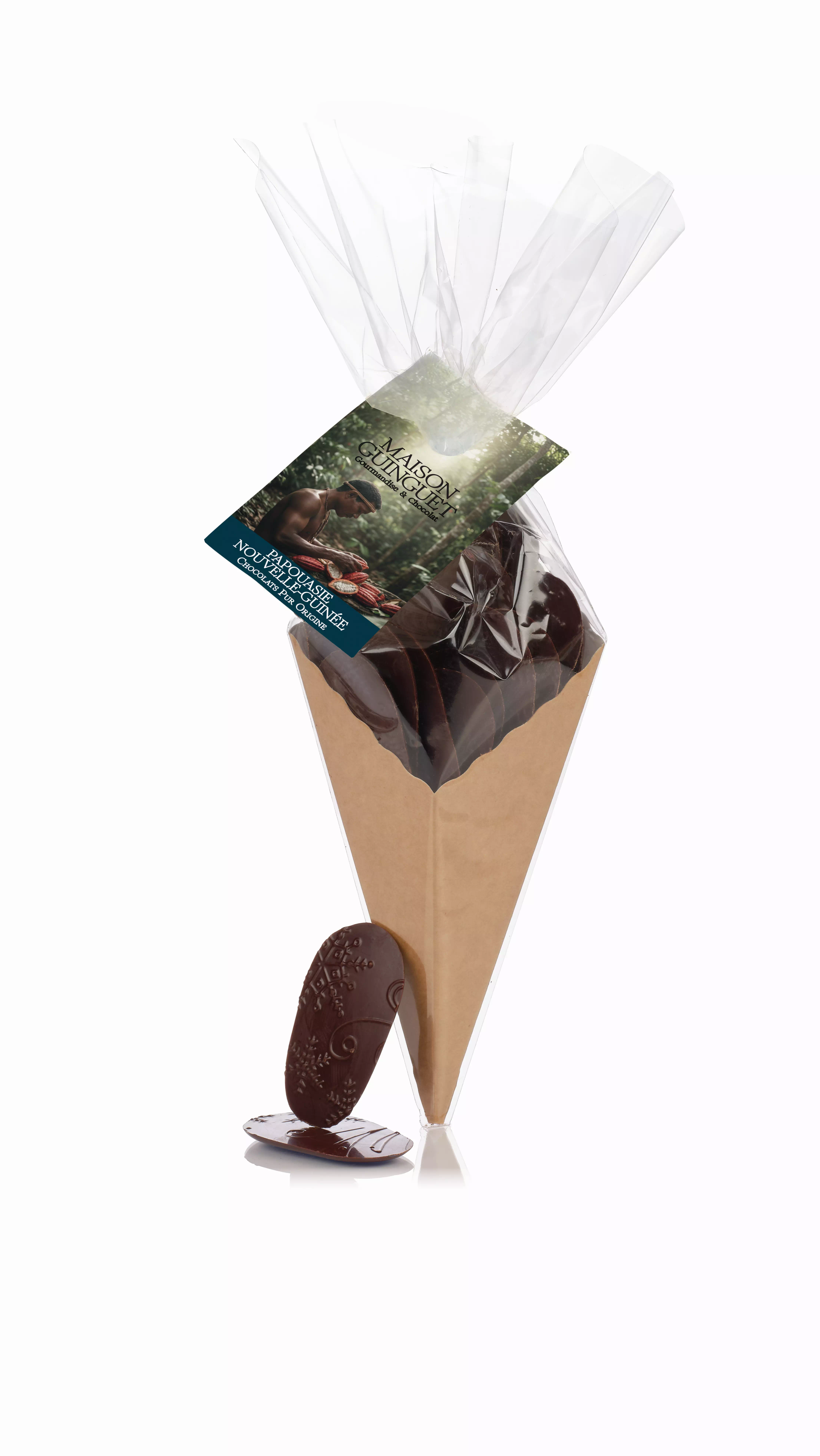 CHOCOLAT ORIGINE PAPOUASIE - Cornet 100 gr