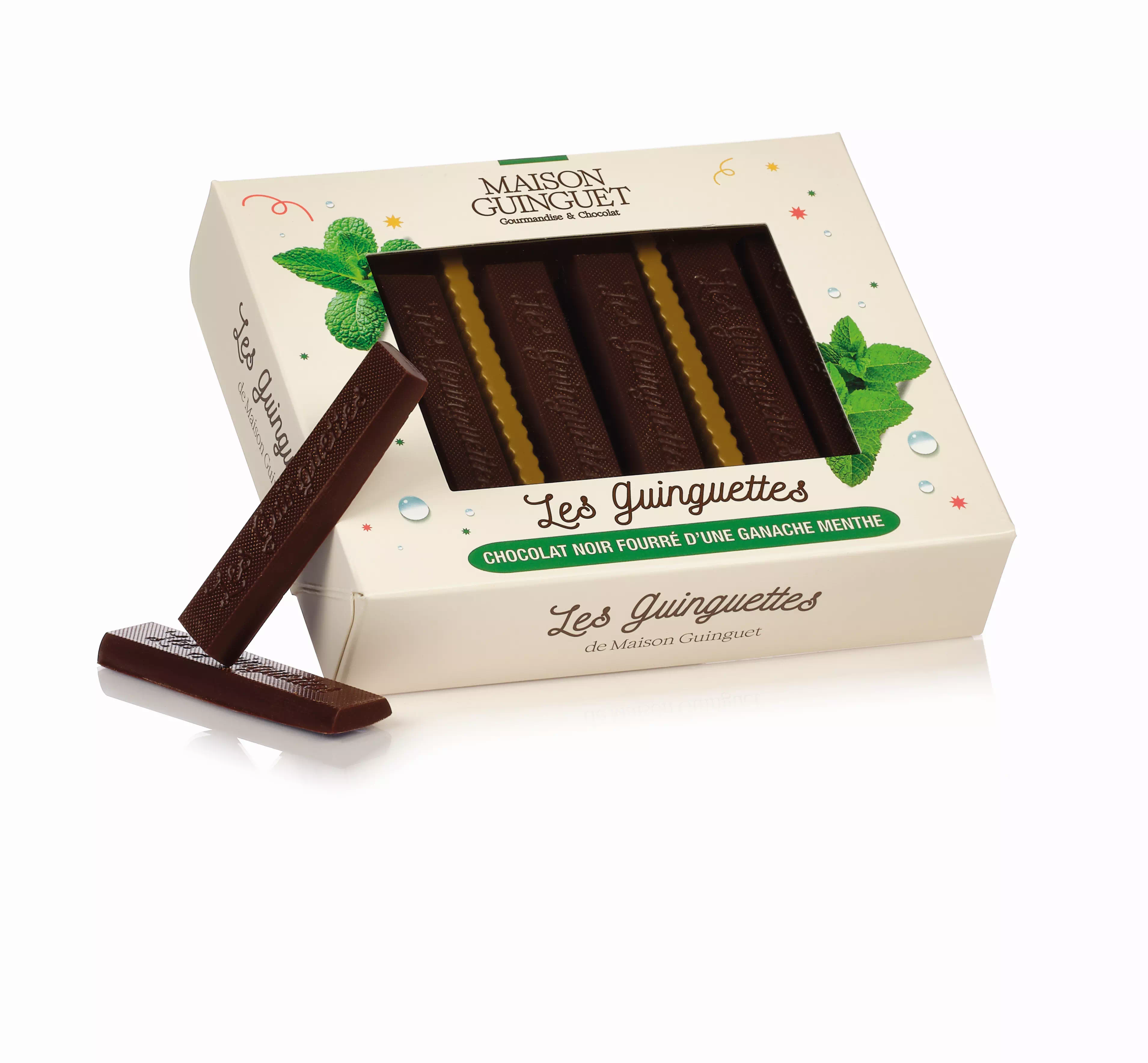 Guinguettes Menthe Noir Boite 180 Gr