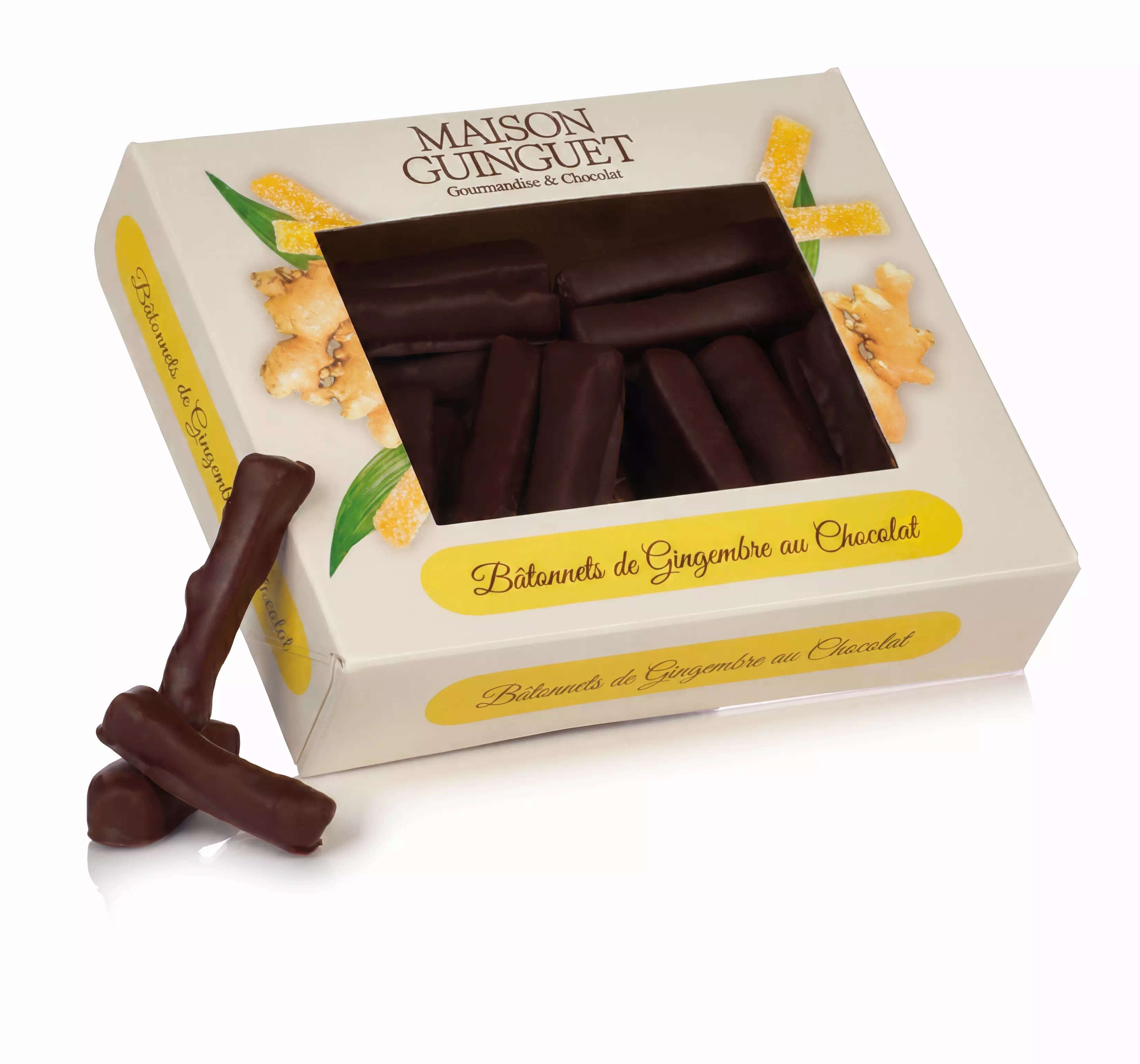 Bâtonnets De Gingembre - Boite Fenêtre 150 Gr