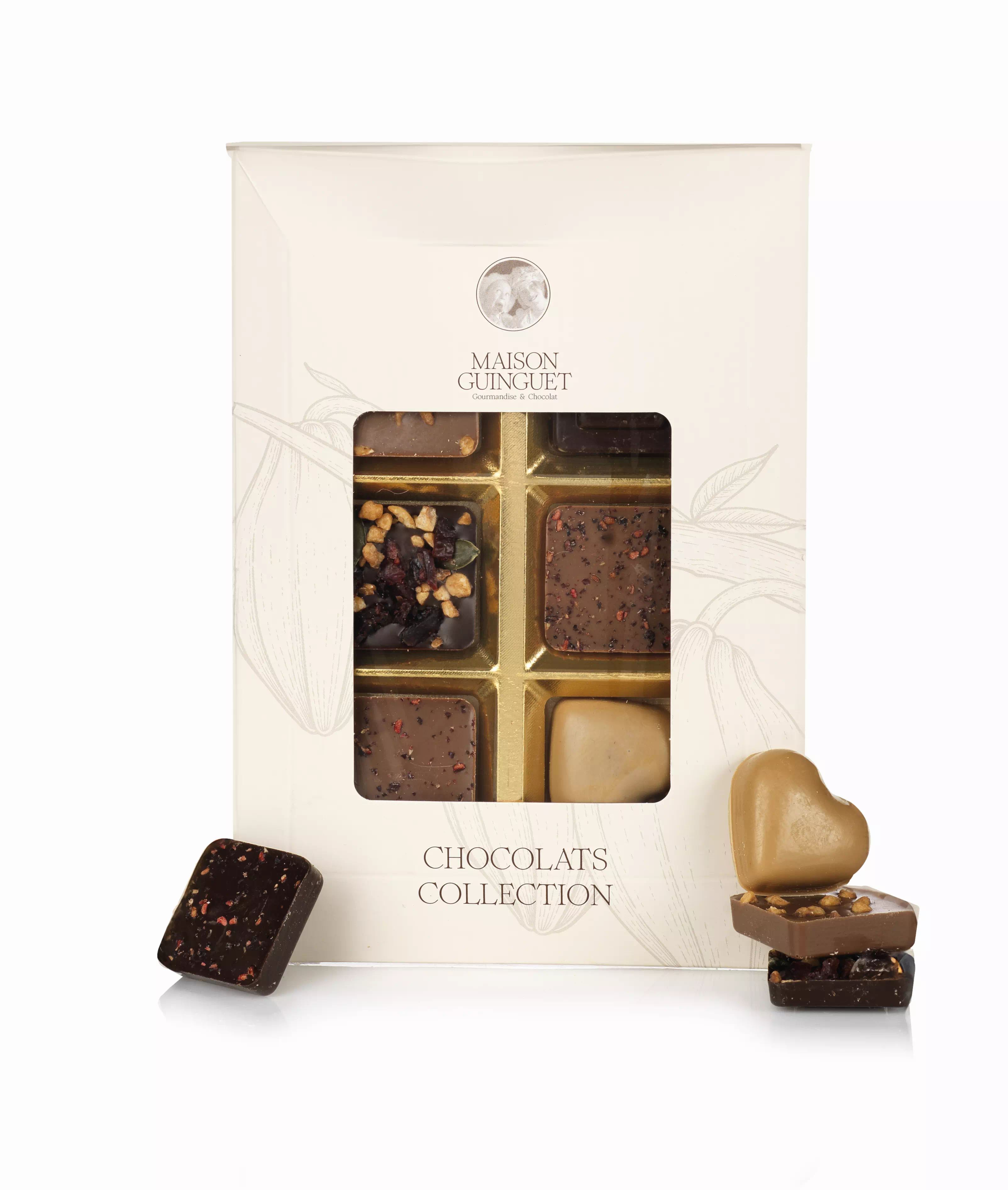 Reglette Cabosse 6 Chocolats - Etui 48 Gr