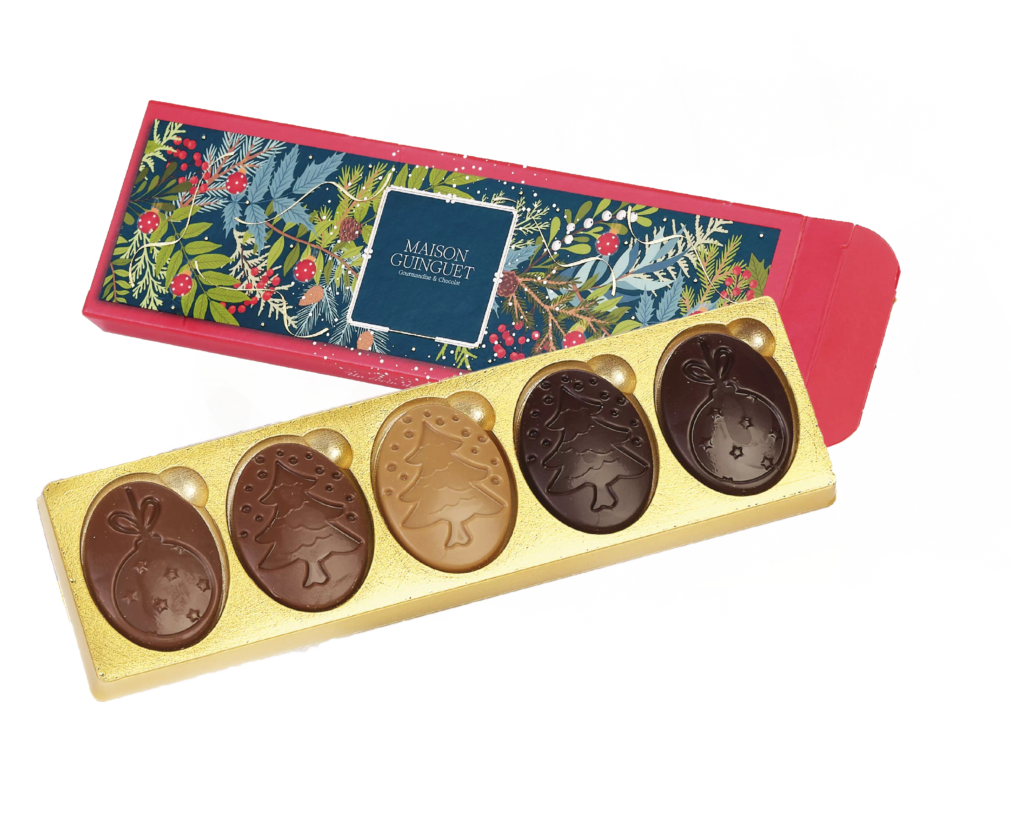 Ecrin 5 Chocolats - Etui 40 Gr