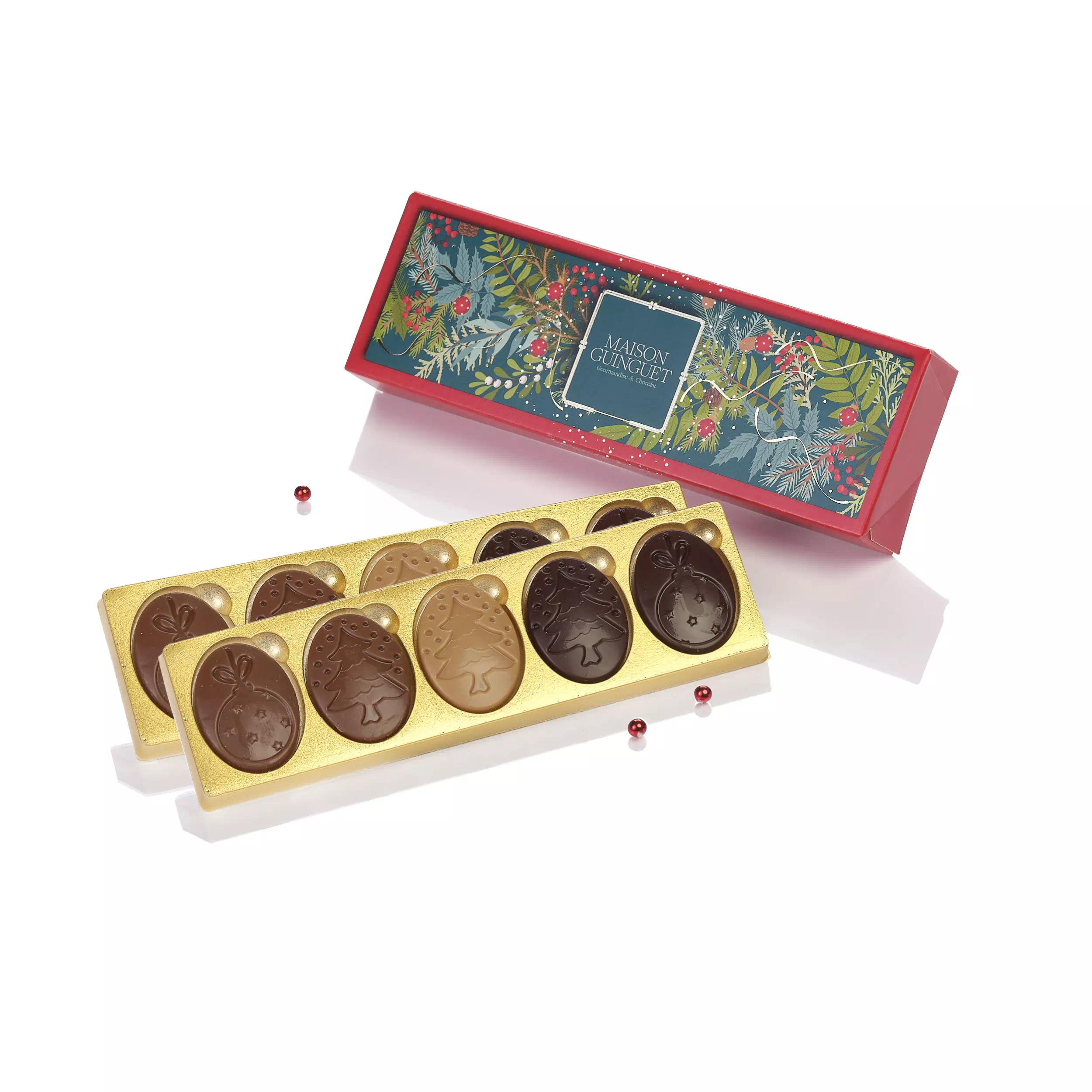 Ecrin 10 Chocolats - Boite Ecrin 80 Gr