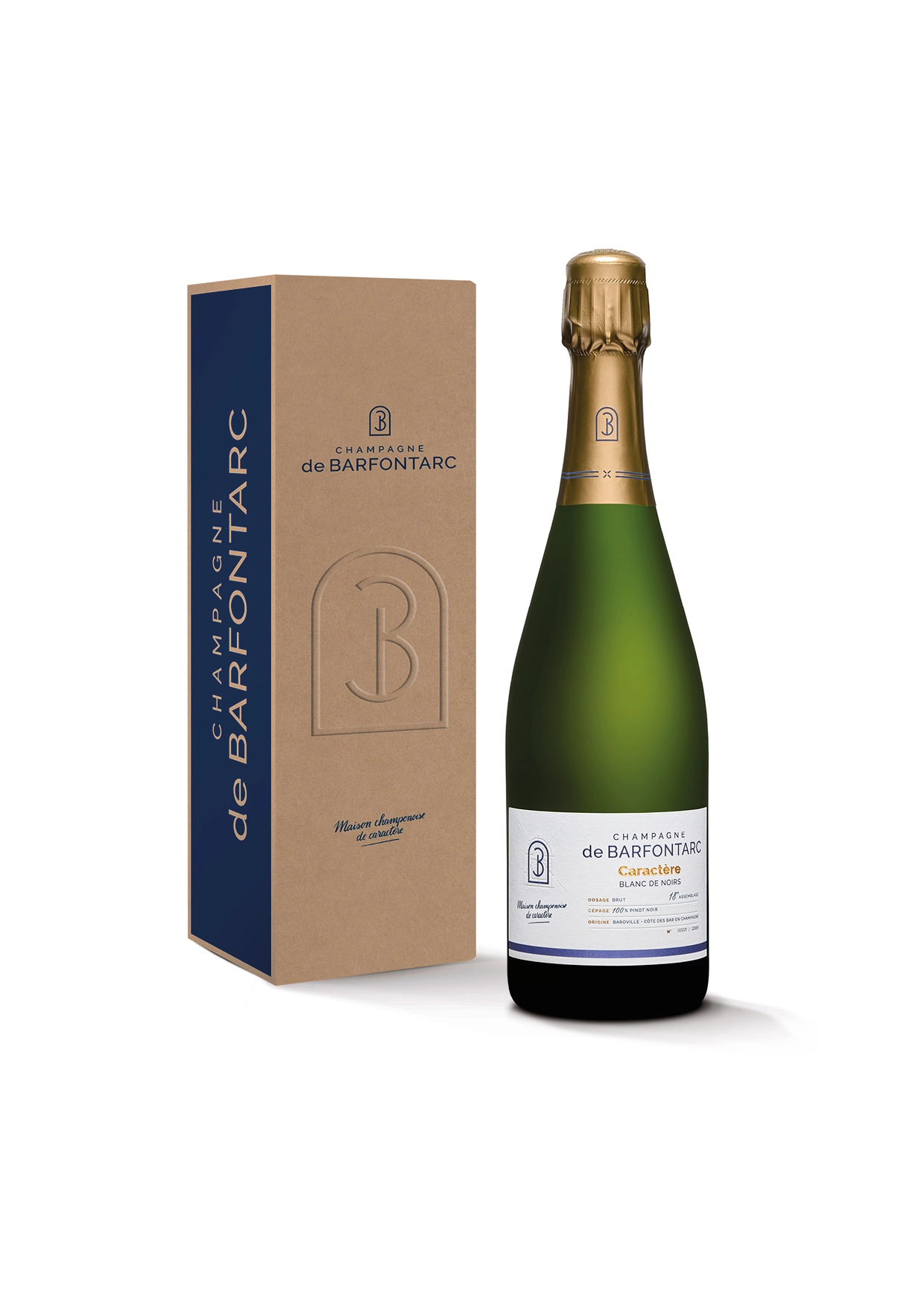 Champagne DE BARFONTARC <br>CUVEE CARACTERE BLANC DE NOIRS BRUT