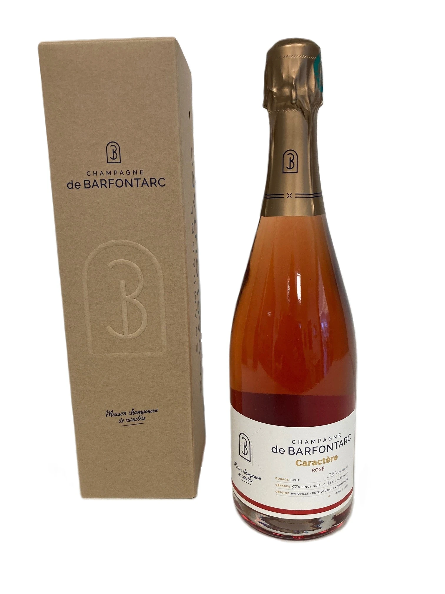 Champagne DE BARFONTARC <br>CUVEE CARACTERE ROSE Brut