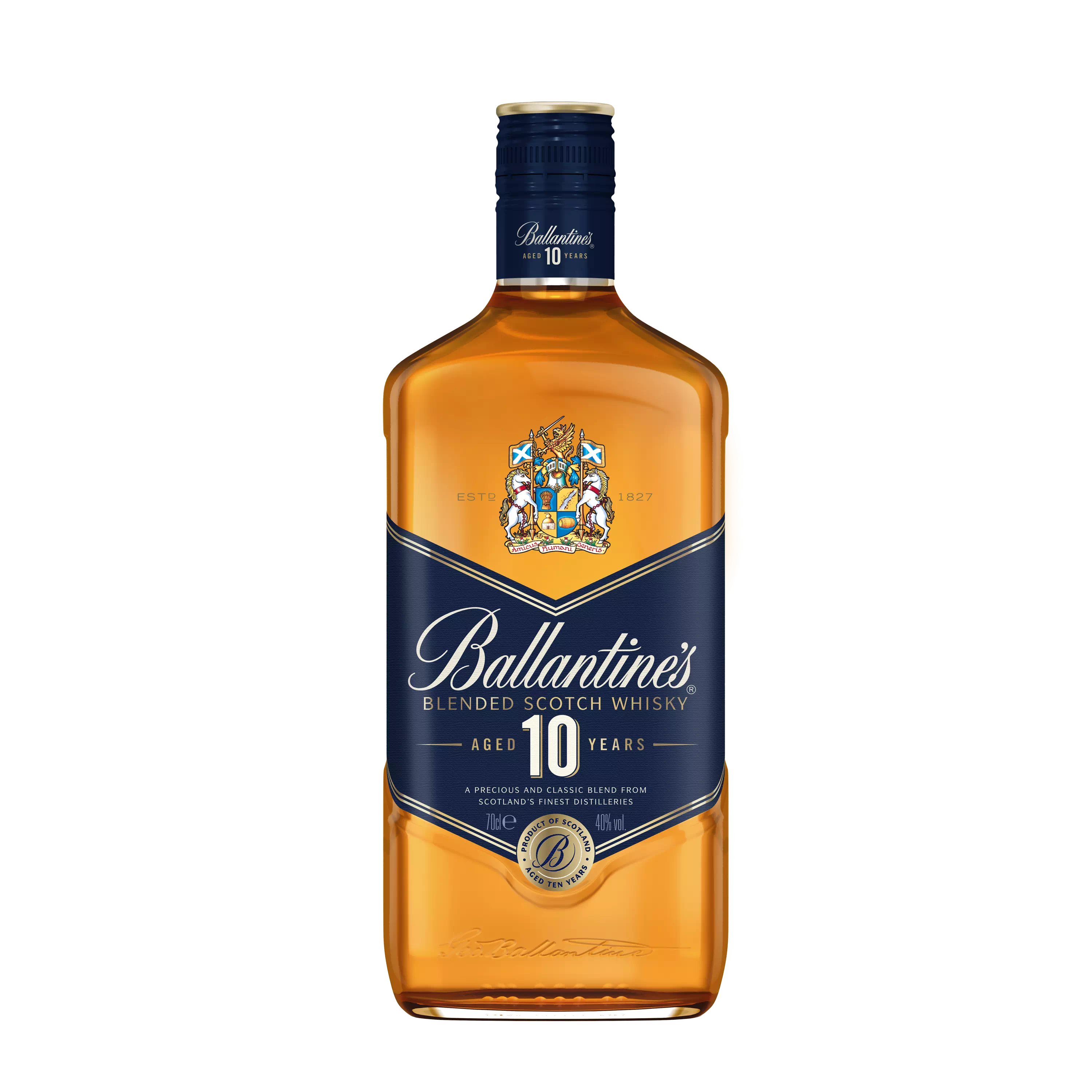 Whisky BALLANTINE’S 10 ans 1 bouteille 70 cl sans étui 40°