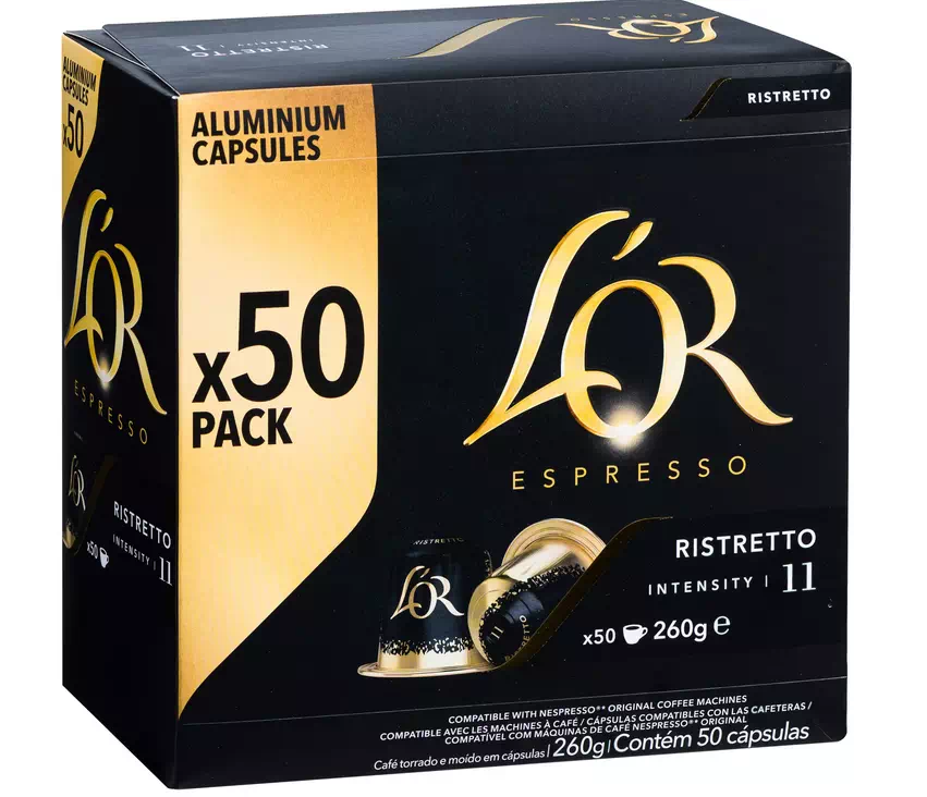 Capsules de café L’Or Espresso Ristretto - Boîte de 50