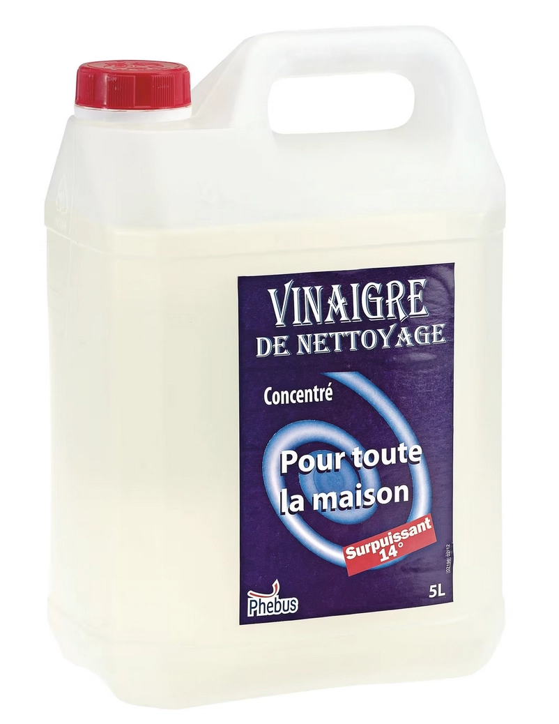 Vinaigre ménager 14° - Bidon de 5 L