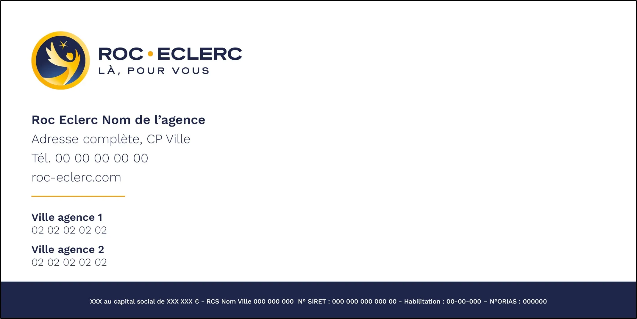 La carte de correspondance multi-adresses à personnaliser