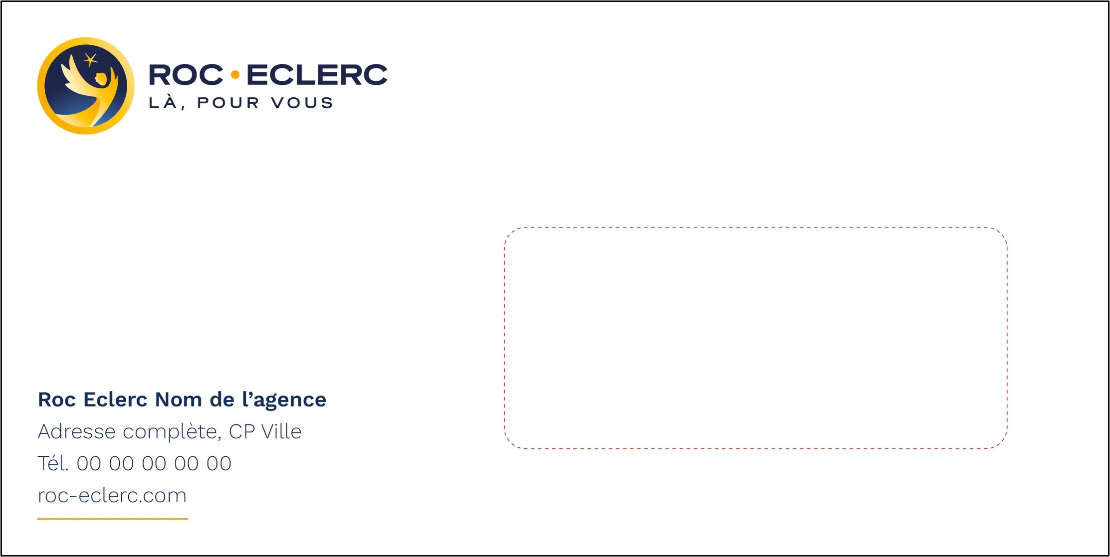 L enveloppe 110x220 avec fenêtres à personnaliser